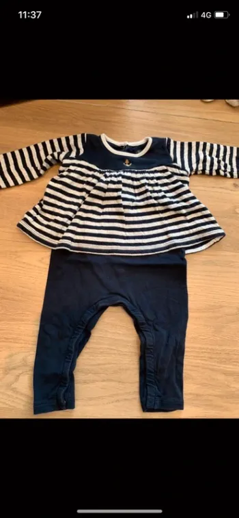 Combinaison petit bateau taille 12 mois