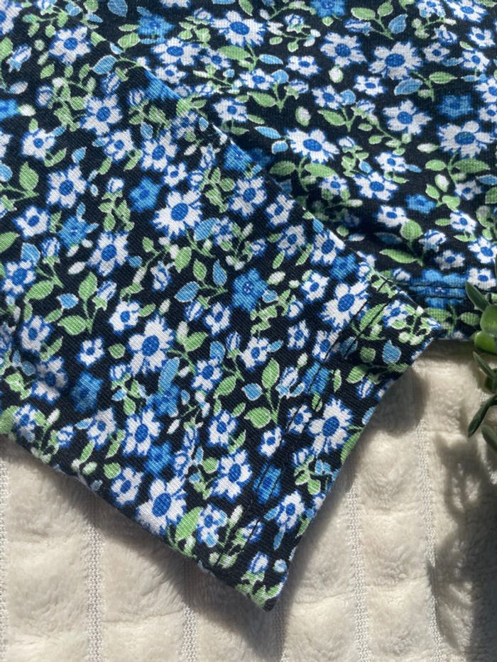 🌸 Top court manches longues fleuri – Tally Weijl – XS 🌸 - photo numéro 4
