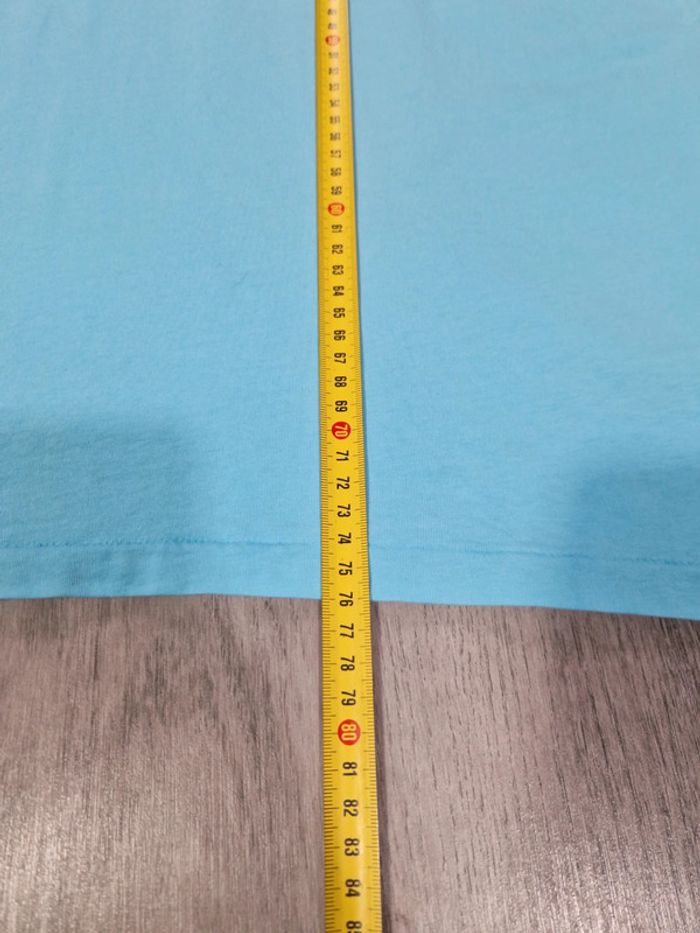 T shirt Ralph Lauren Bleu Ciel Logo Brodé Rose Taille 2XL Homme - photo numéro 12