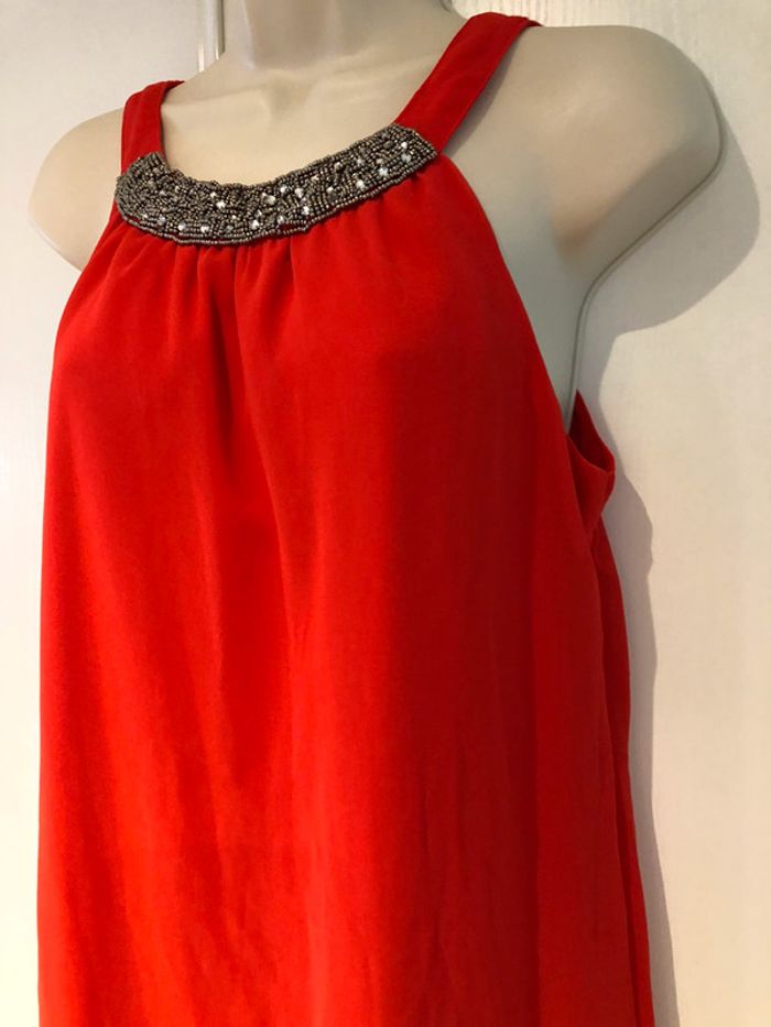 Robe rouge orange Mim taille 38 - photo numéro 19