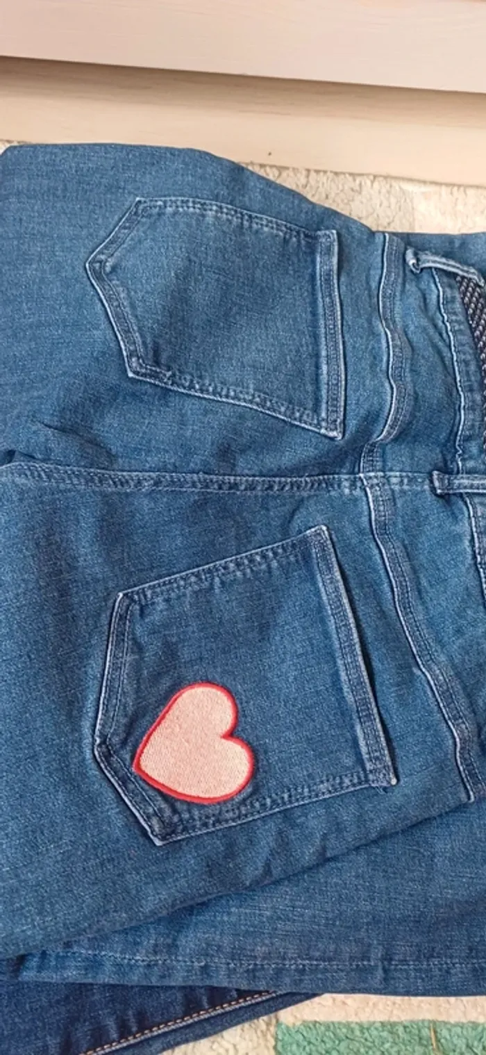 Lot 2 jeans: 1 skinny et 1 tregging fille taille 14 ans tape à l'œil - photo numéro 4