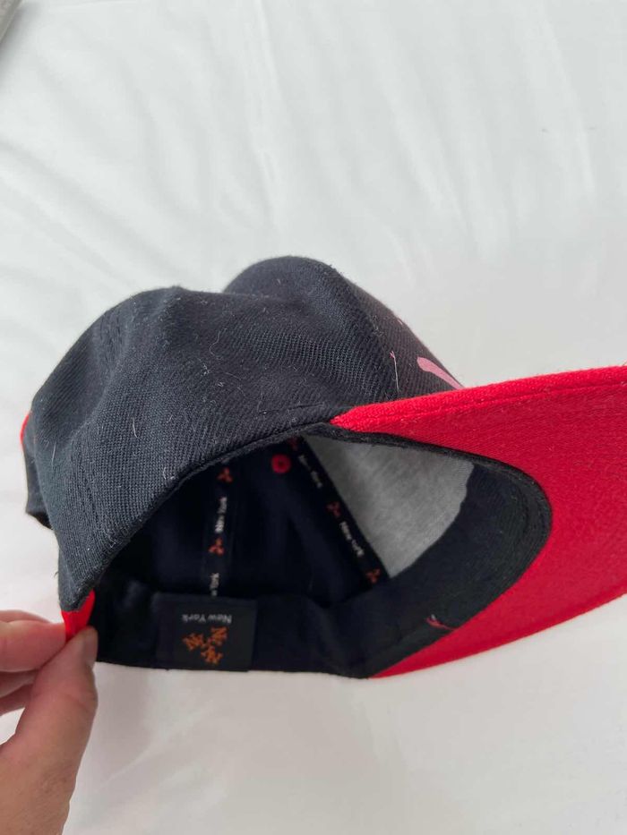 Casquette Snapback NY – Noir/Rouge – 100% Coton - photo numéro 6