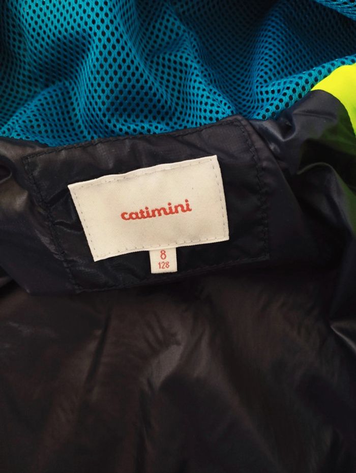 Veste garçon doudoune bleu marine turquoise taille 8 ans Catimini - photo numéro 4