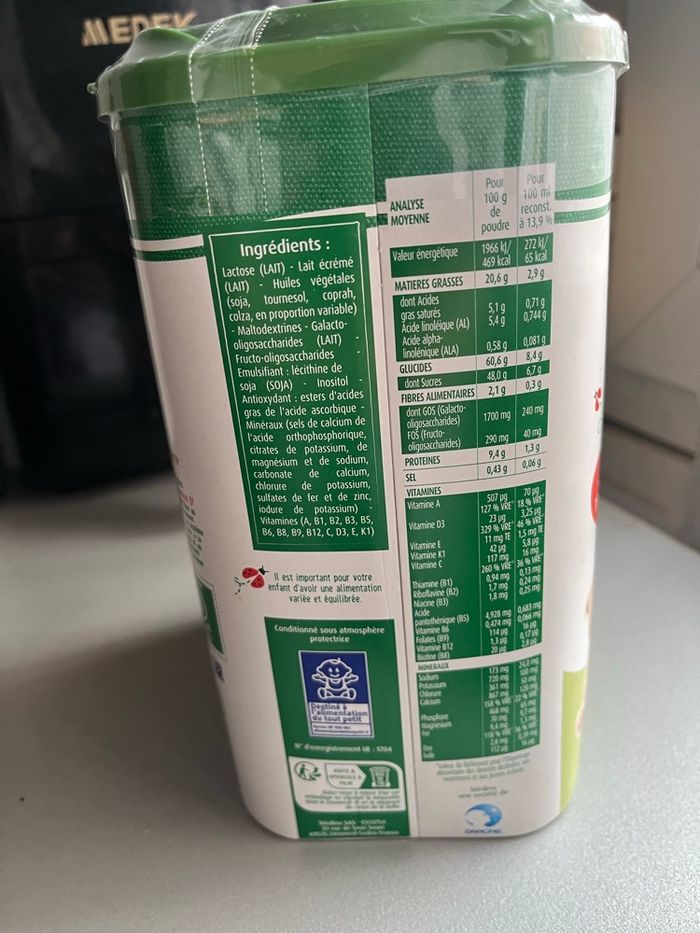Boîte de lait bledilait 3 - photo numéro 2