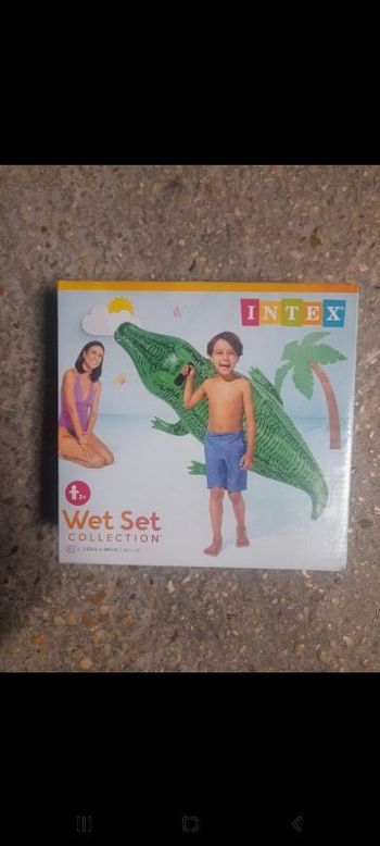 Bouée Matelas piscine plage gros crocodile