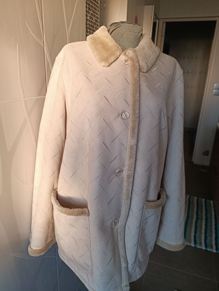 Manteau beige clair 44