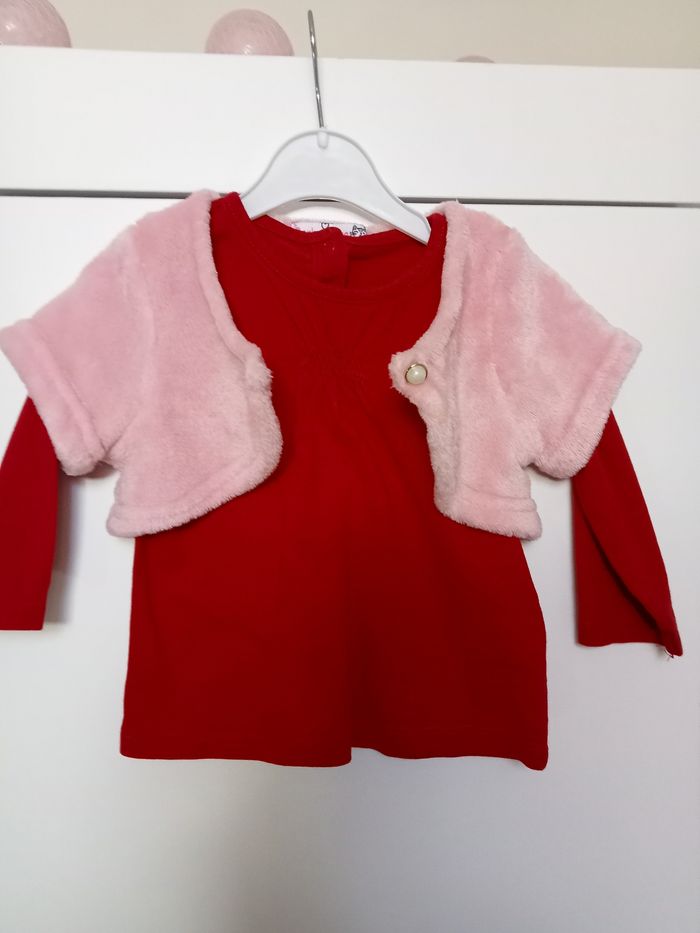 Lot de deux ensembles tee shirt et gilet - photo numéro 2