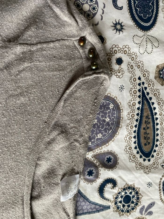 Pull marron/gris - photo numéro 3