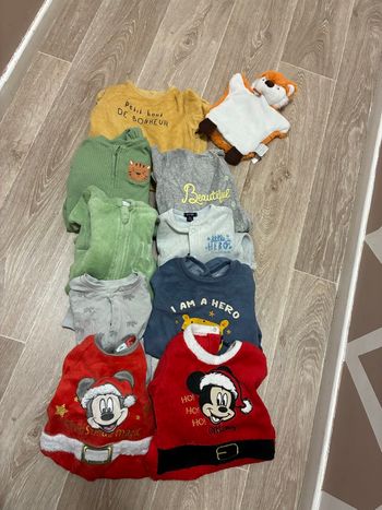Lot pyjamas bébé 6 mois garçon 