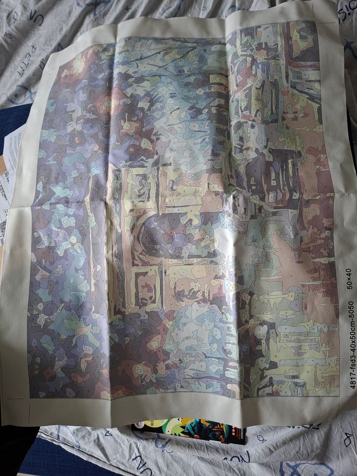 Peinture par numero neuf Paris arc de triomphe avec pinceaux - photo numéro 3