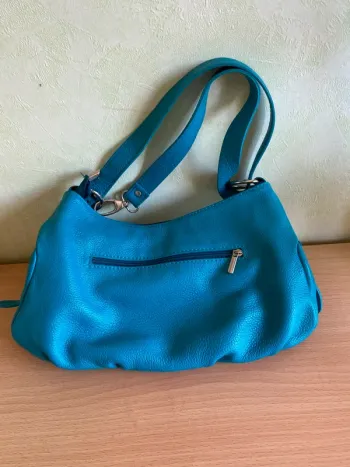 Sac à main Genuine Leather 20x30 Turquoise