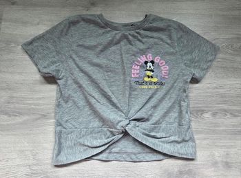 🌸 T-shirt Mickey avec noeud sur le bas 10 ans 🌸