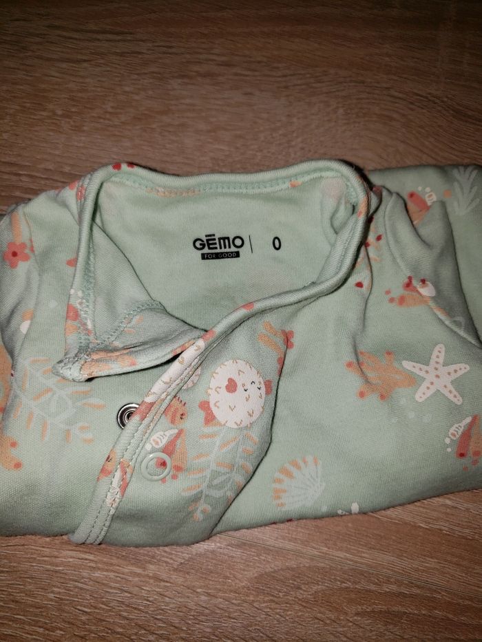 Deux pyjamas en coton, taille naissance 50cm - photo numéro 3