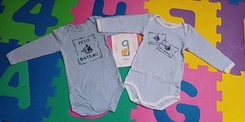 2 body petit bateau 9 mois