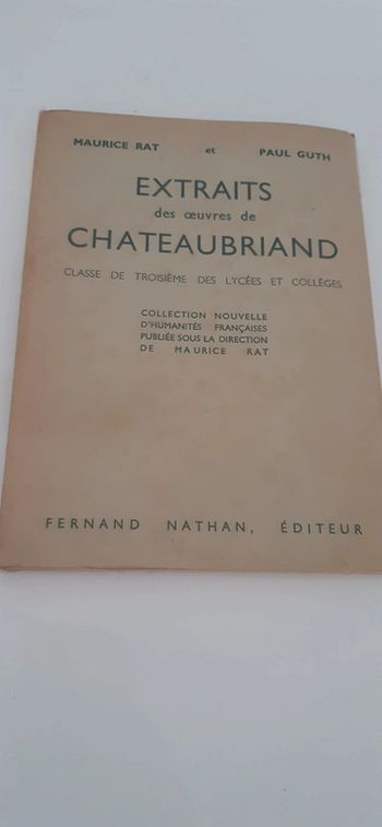 Extrait des œuvres de Chateaubriand
