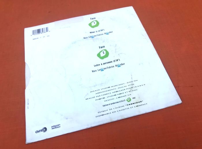 Vinyle 45 tours  Marc Lavoine   Même si   (1987)   AVREP 8885387 - photo numéro 4