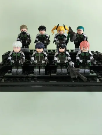 Kaiju n8 - lot de 8 Mini figurines au format Lego