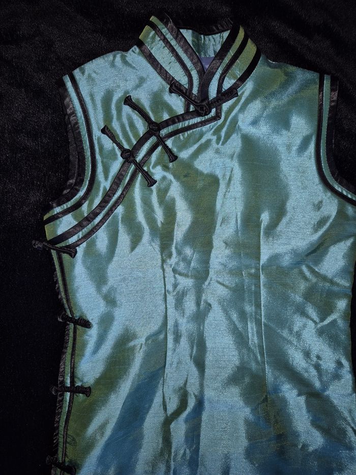 Robe Qipao vert - photo numéro 2