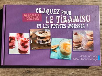 Livre recettes tiramisu et mousses