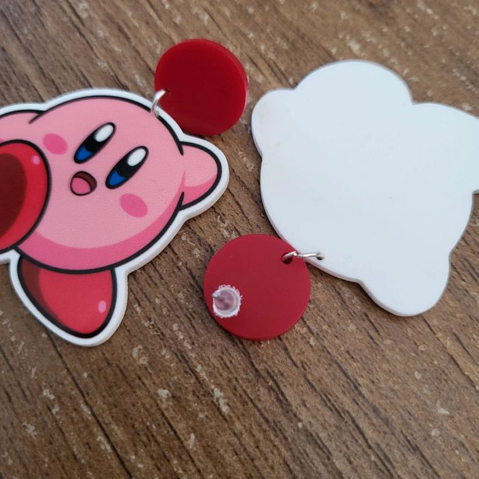 Boucles d'oreilles kirby - photo numéro 3