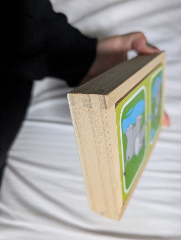 Jouet éducatif en bois puzzle pour bb - photo numéro 2