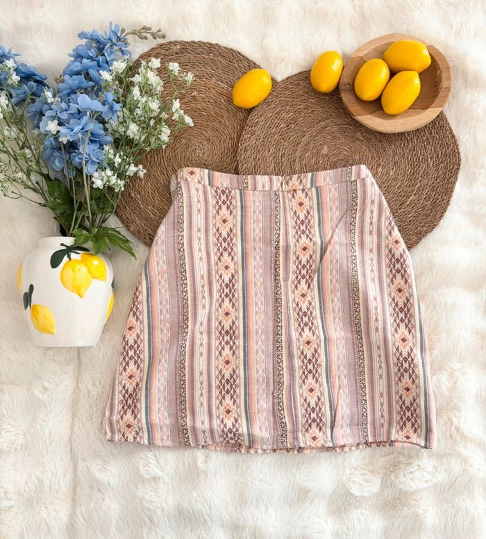 Jupe taille haute rose Molly Bracken taille L - photo numéro 4