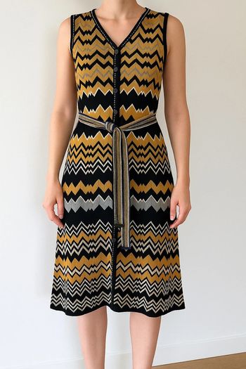 Robe Missoni vintage à chevrons – Taille 40