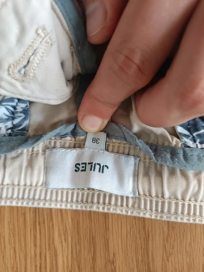 Short jules beige Taille 38 - photo numéro 2