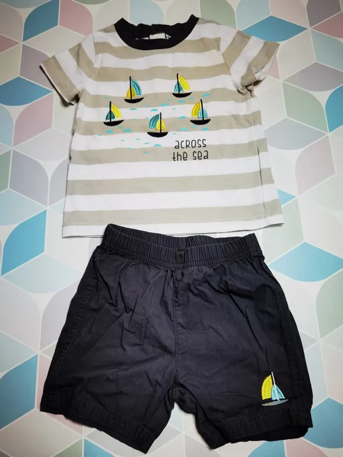 D4603 - ensemble garçon 12 mois - photo numéro 2