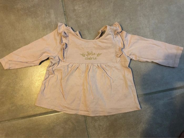 T-shirt manches longues fille 6 mois