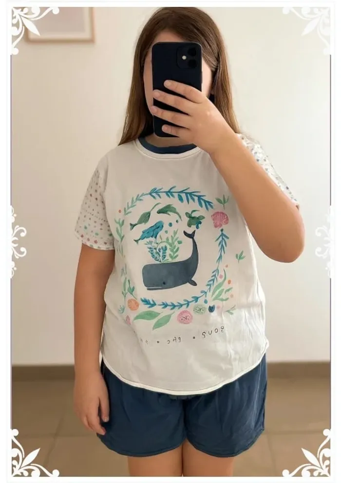 🌊 Pyjama enfant fille - Taille 6 ans - Fait main avec amour 🌊 - photo numéro 2