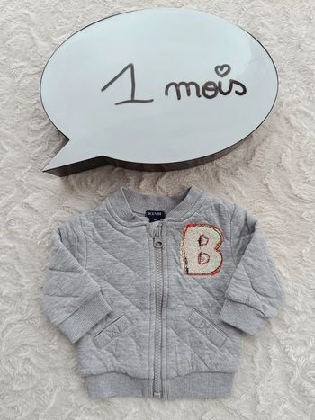 Gilet zippé Garçon 1 mois Kiabi