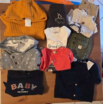 (Neufs non portés) 🥰💙💙💙lot 9mois garçon 🤩🥰💙💙💙