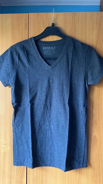 Tee shirt uni noir Kaporal S