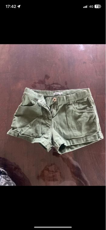 Short kaki été 12 ans