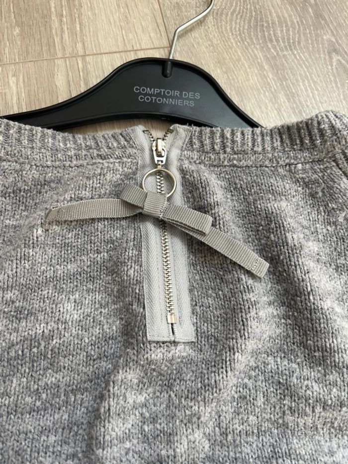 Robe pull courte M grise - photo numéro 5