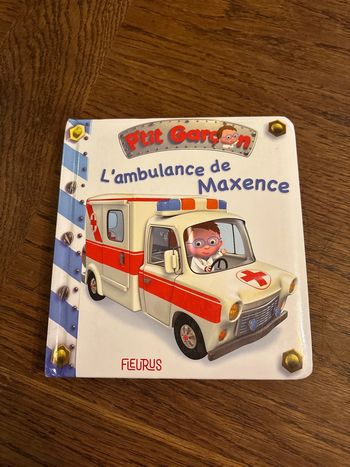 Livre, petit garçon, l’ambulance de Maxence