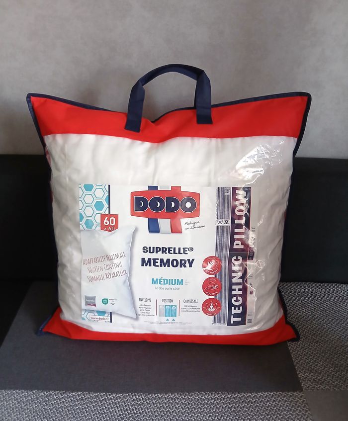 Oreiller Dodo à mémoire de forme, Suprelle Memory - Neuf
