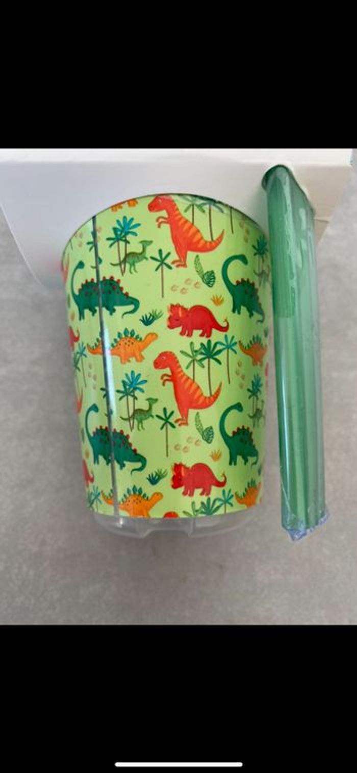 Lot de 3 gobelets avec pailles Dinosaure - photo numéro 3