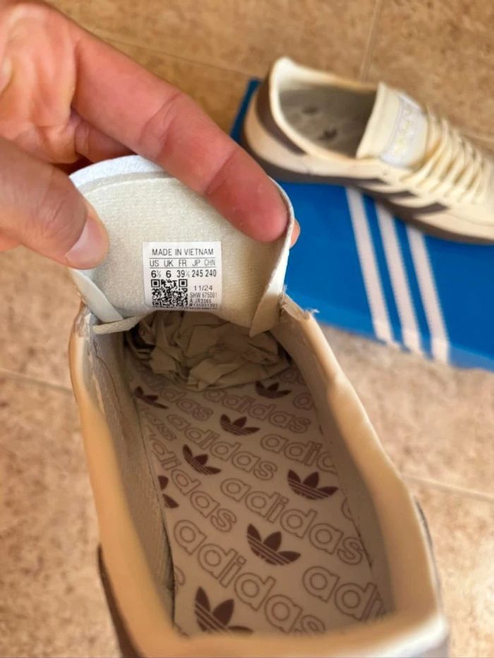 Adidas Samba OG Crème blanc/marron 40 - photo numéro 5