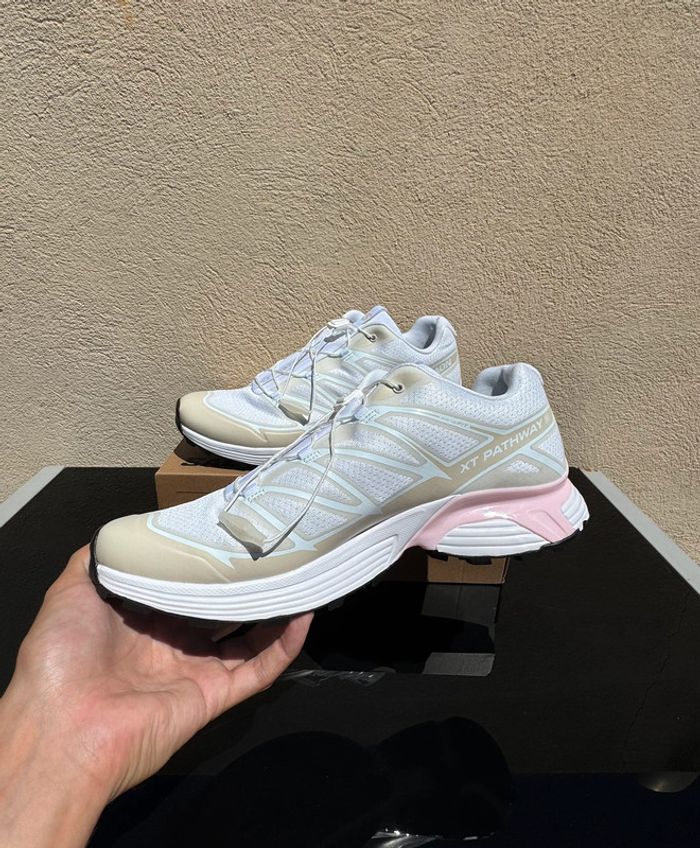 Salomon Sportstyle XT Pathway 2 Unisex - Baskets basses - white/almond milk/fairy tale - photo numéro 3