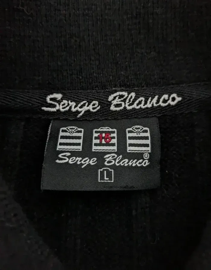 Gilet pull zippé en laine - Serge Blanco - taille L - photo numéro 3