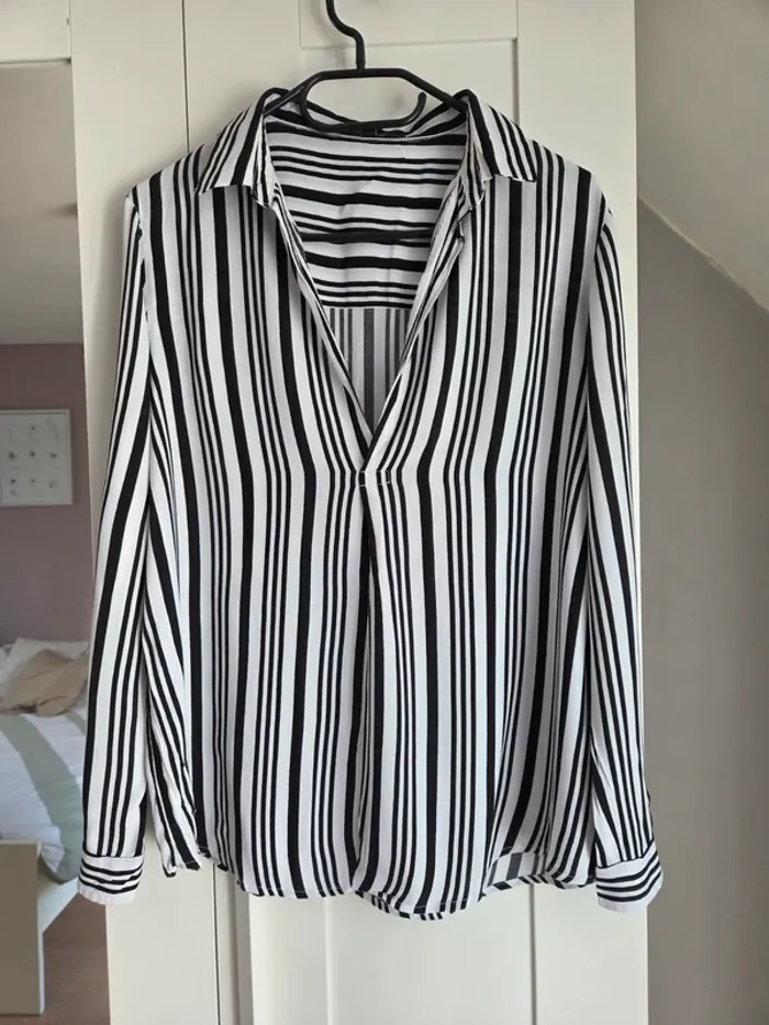 Blouse top chemise vintage femme taille 38 Jennyfer