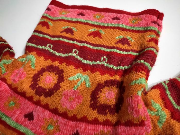 Pull vintage chaud coloré bébé fille 3 - photo numéro 3