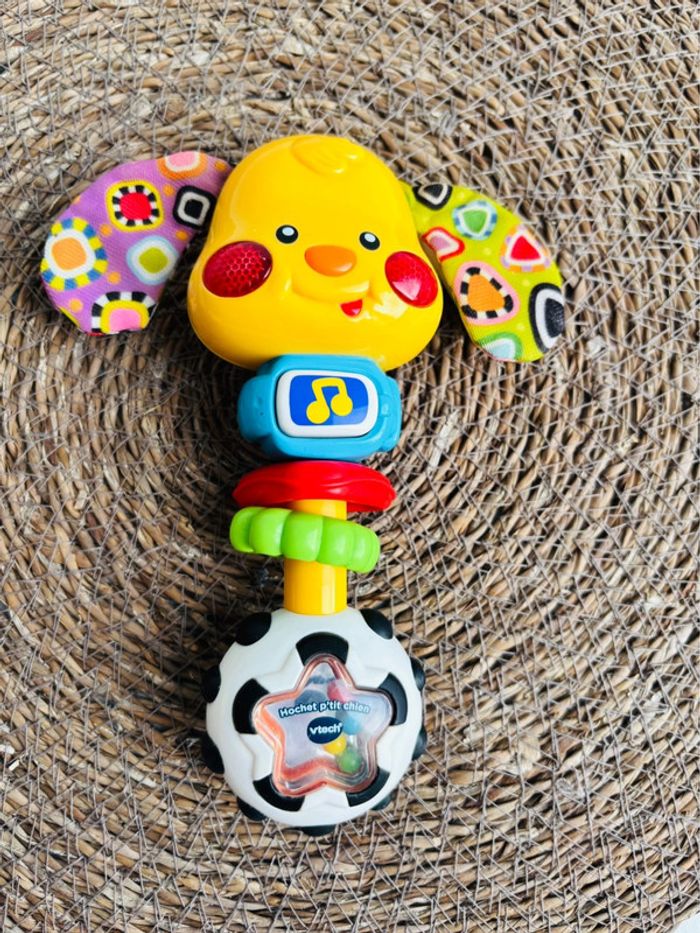 Jeux 👣 vtech, lot, p'tit tambourin et hochet p'tit chien - photo numéro 3