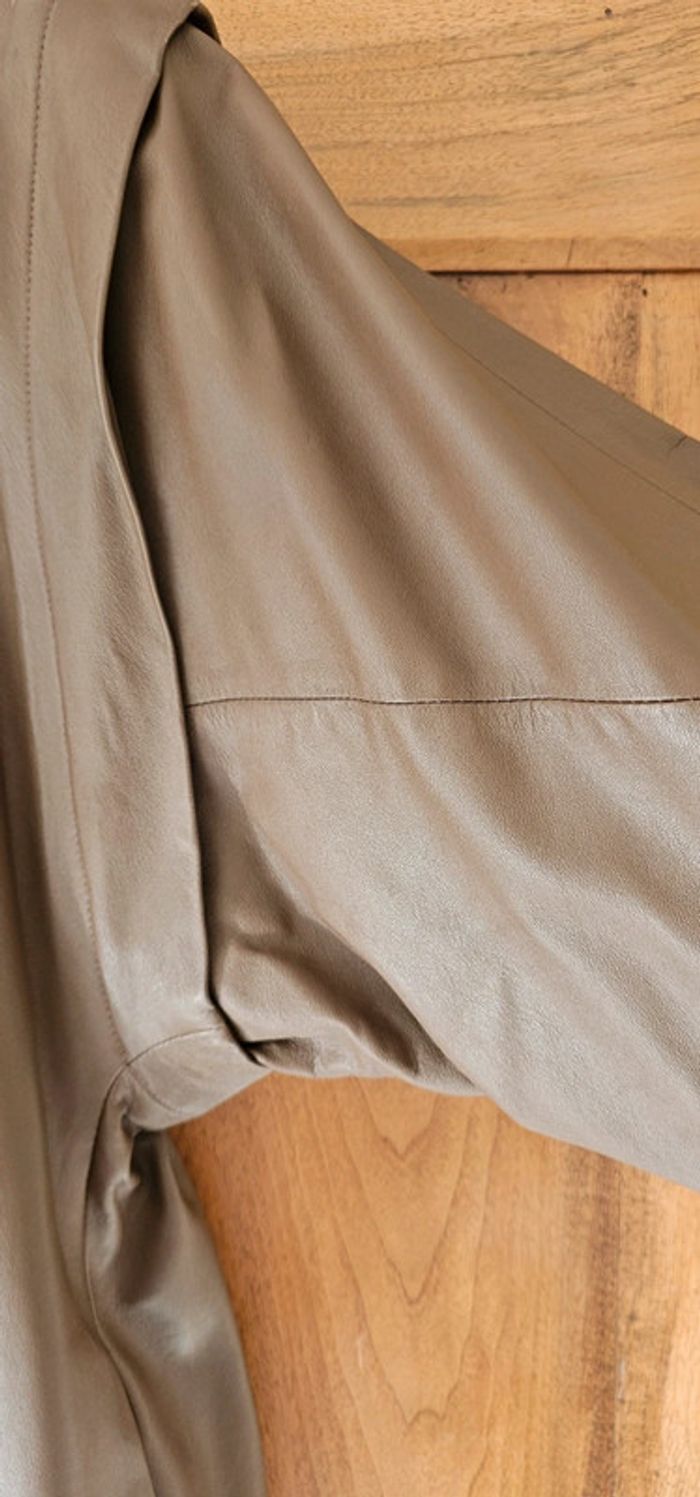 Long manteau cuir André Sales taille 38 - photo numéro 5