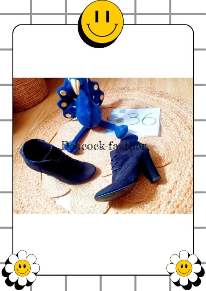 Bottines à talons noires 36