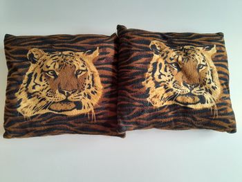 Coussin tête de tigre