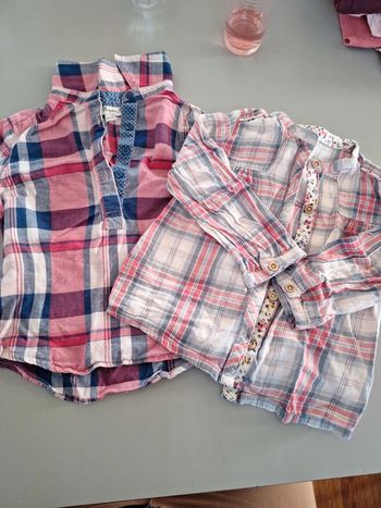 Lot de 2 chemise fille 2 ans