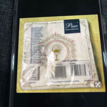 Serviette communion paquet de 20 neuf